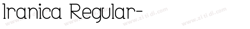 Iranica Regular字体转换